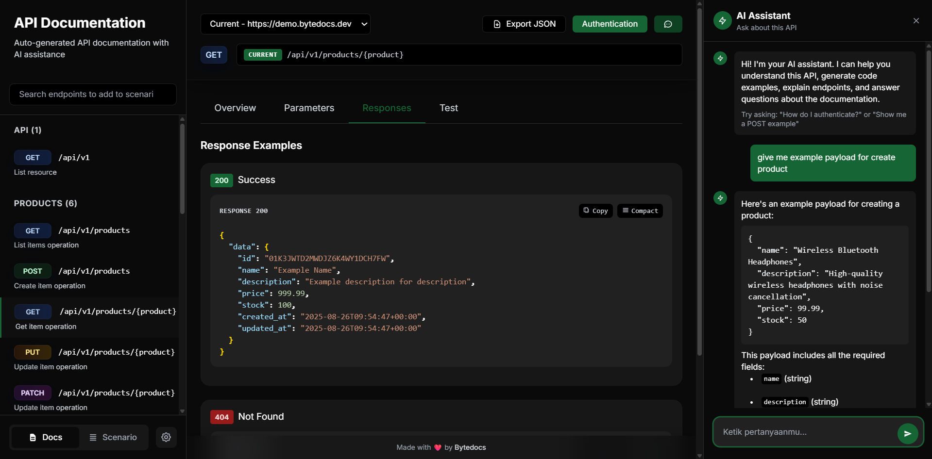 ByteDocs Django - Interactive API Documentation