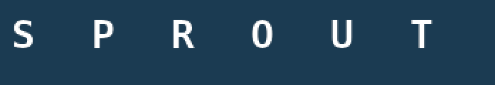 SPROUT rendered with the generated bitmap font