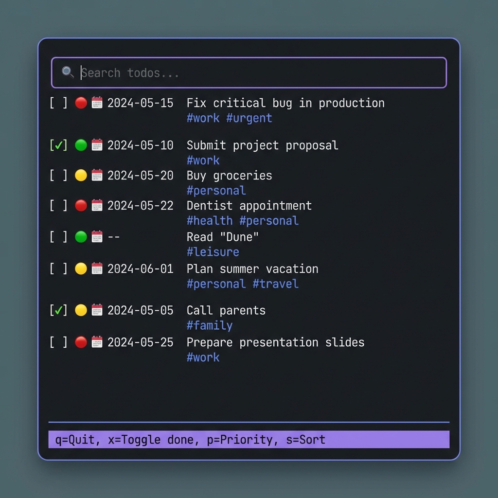 TUI Screenshot