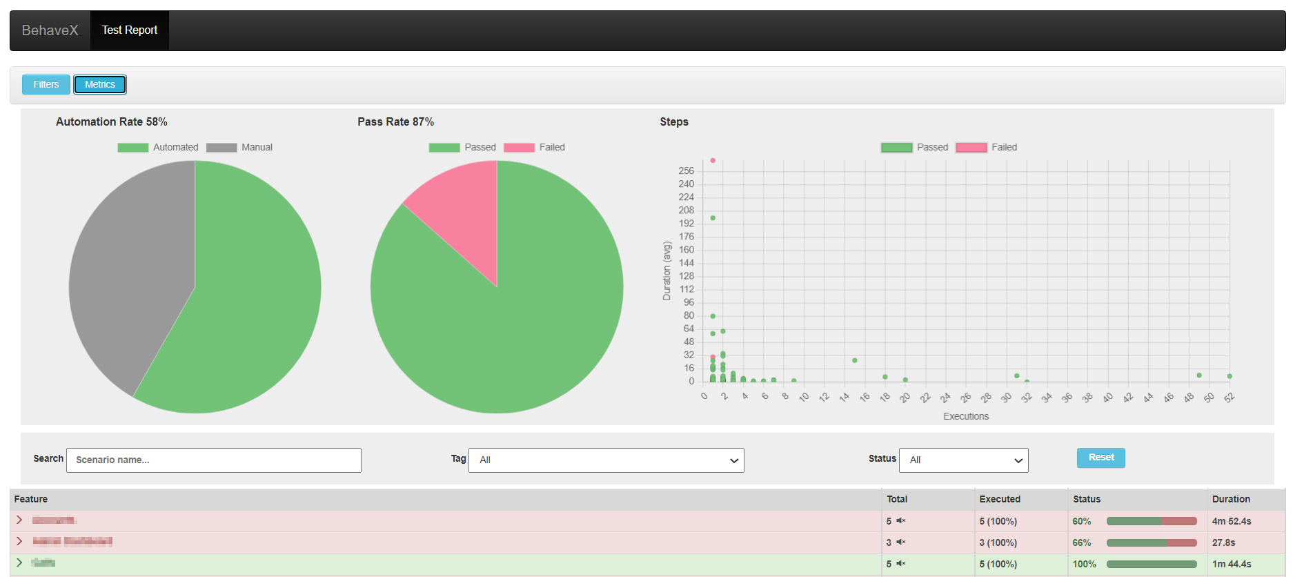 test execution report