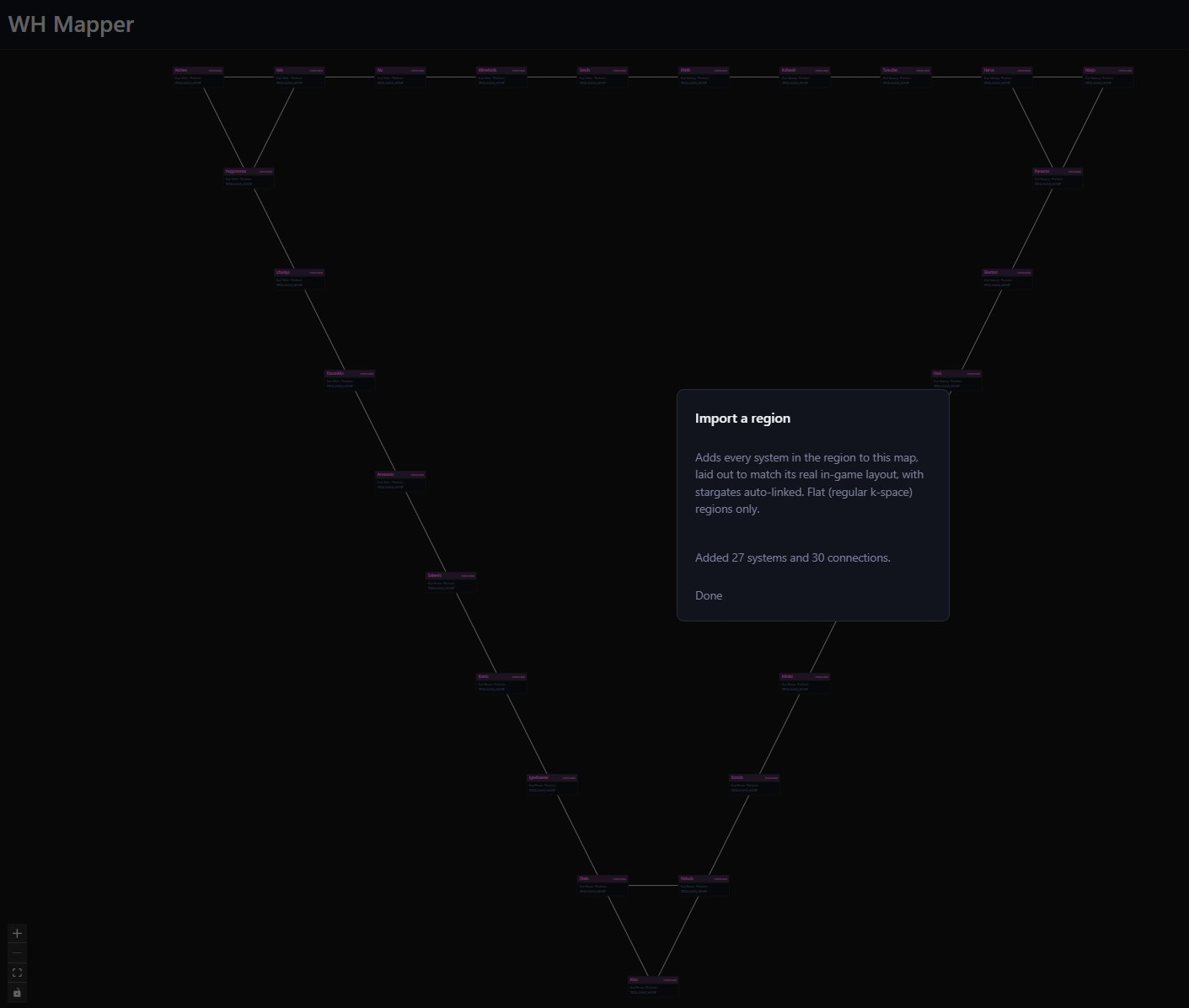 Bulk-importing a whole region's systems and stargate connections