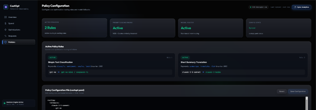 Policies Tab