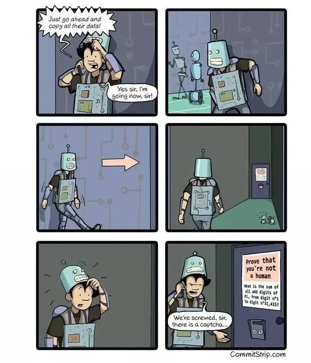 Robot captcha meme