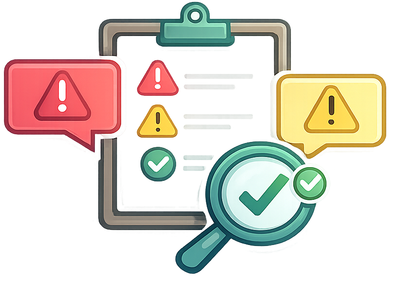 Validation checks against the mmCIF dictionary