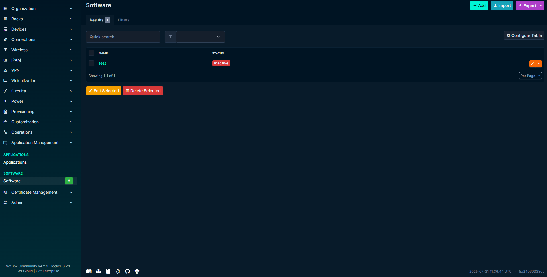 Software View