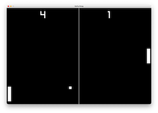 Pong Example Screenshot