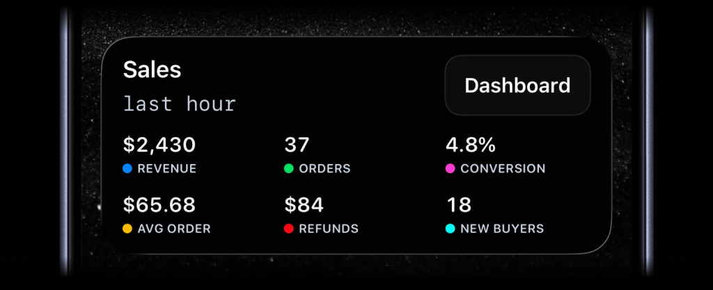 Stats Live Activity stream example
