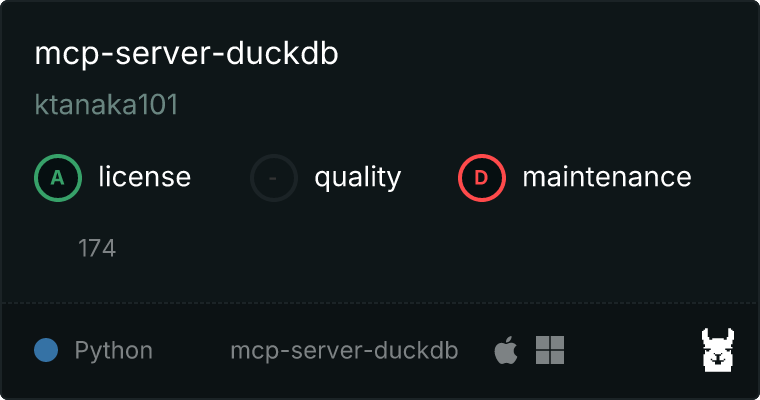 mcp-server-duckdb MCP server