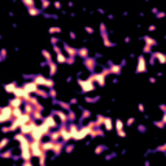 a flow turning Gaussian noise into the FuncyFlows logo