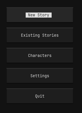 Main menu