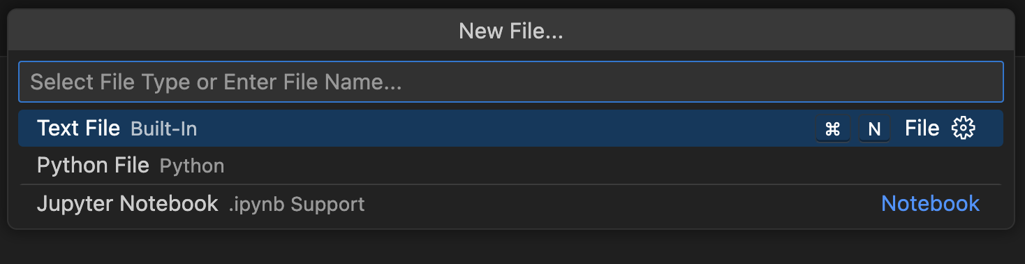 New Jupyter Notebook File
