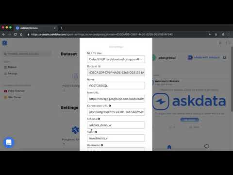 Askdata Tutorial