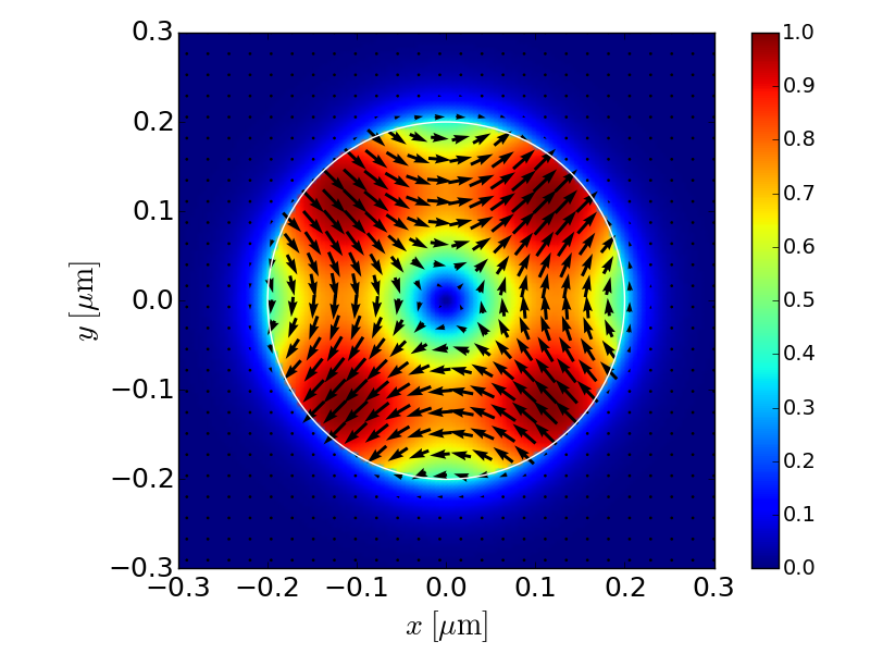 HE21 electric field