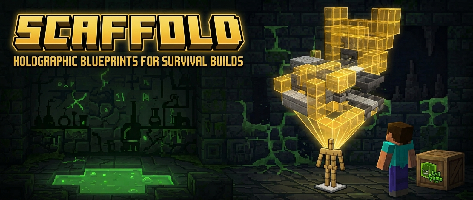 Scaffold: holographic blueprints for survival builds