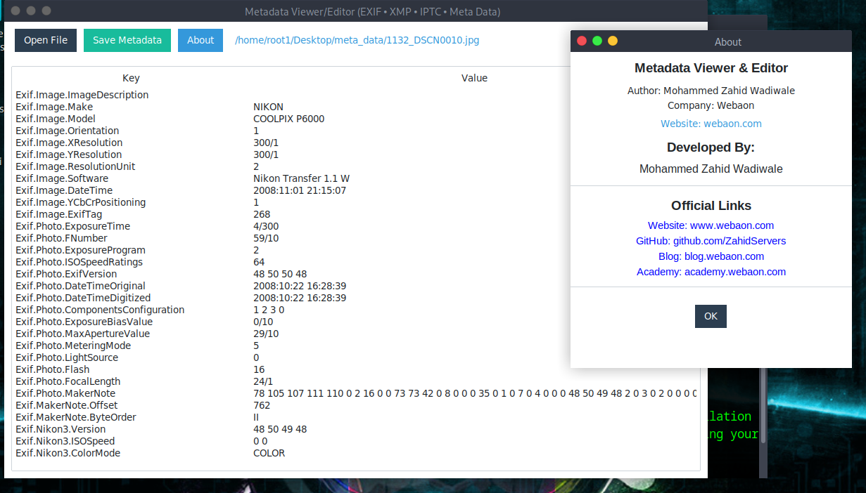 ExifPlus Screenshot