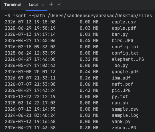 fsort