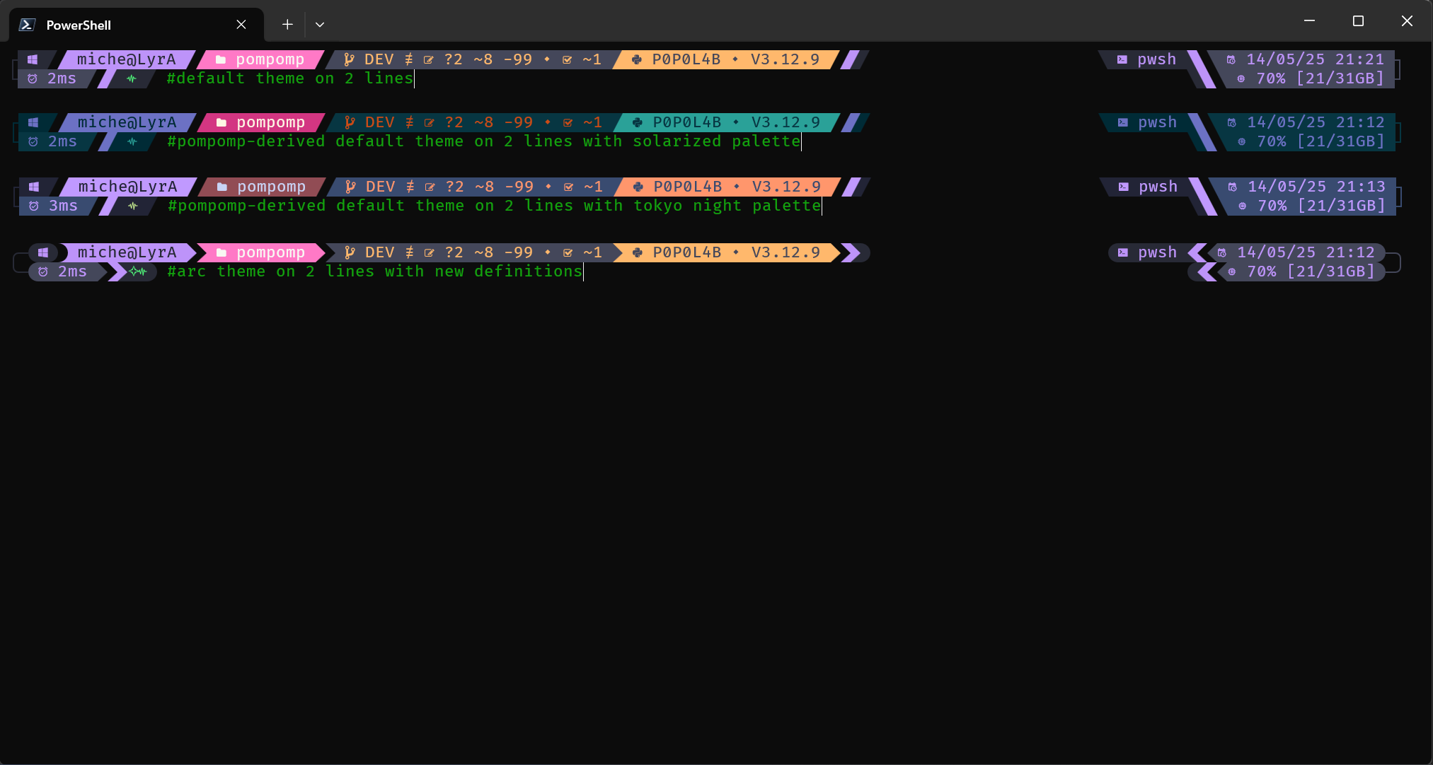 Two Lines Themes