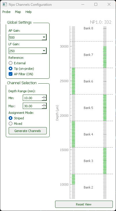 IMRO generator main window