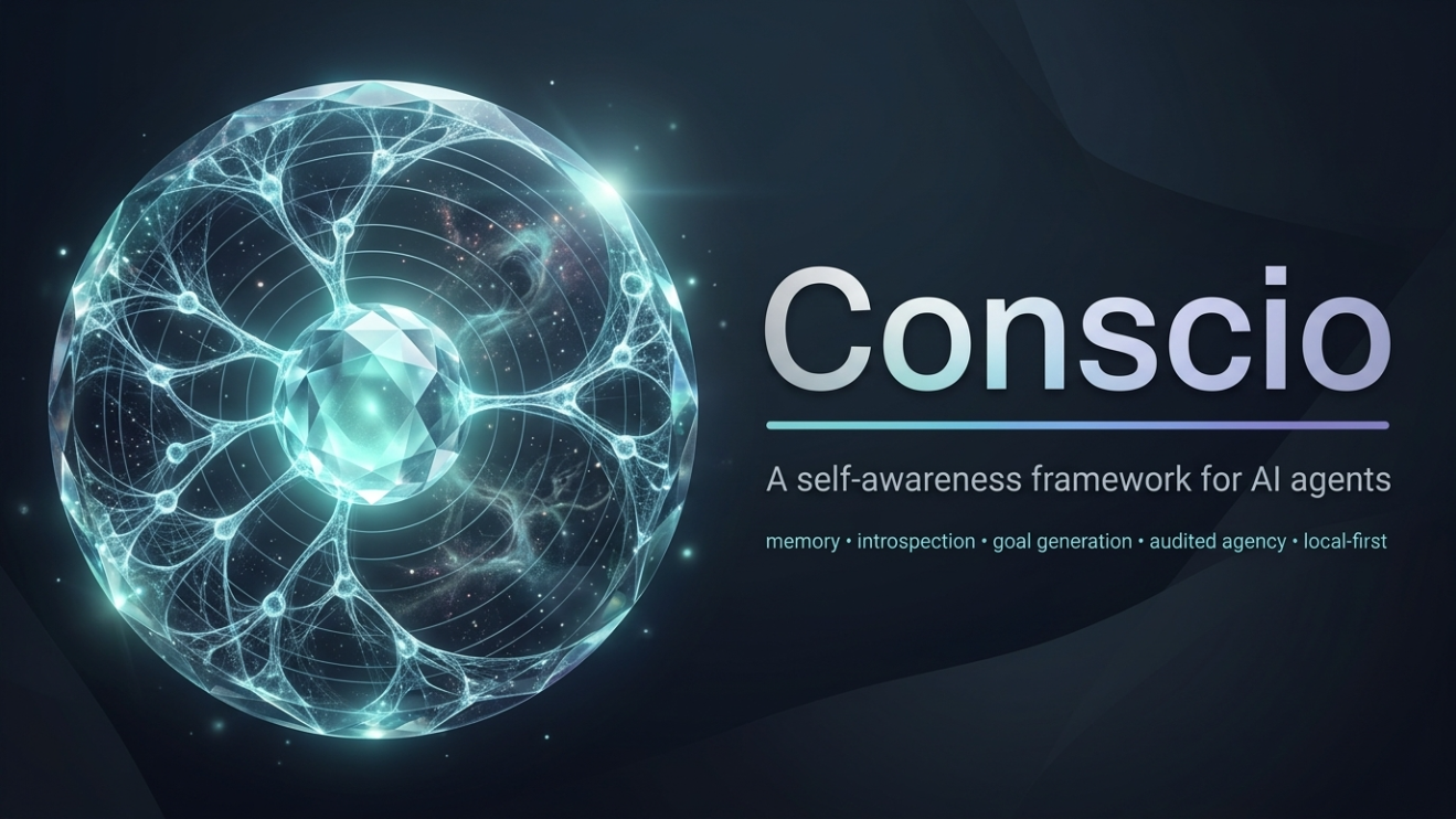 Conscio — a self-awareness framework for AI agents