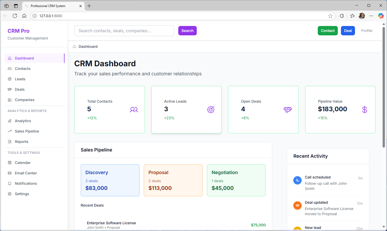 YoGuido CRM Demo