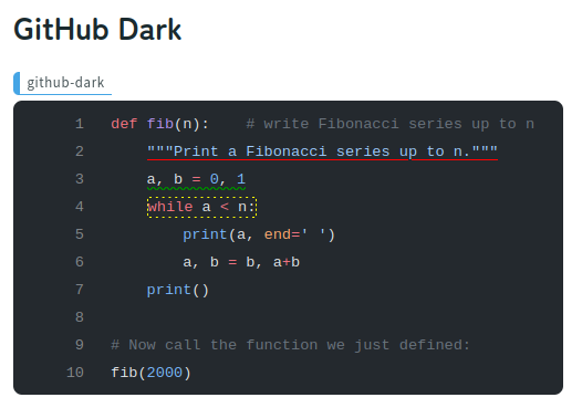 github-dark