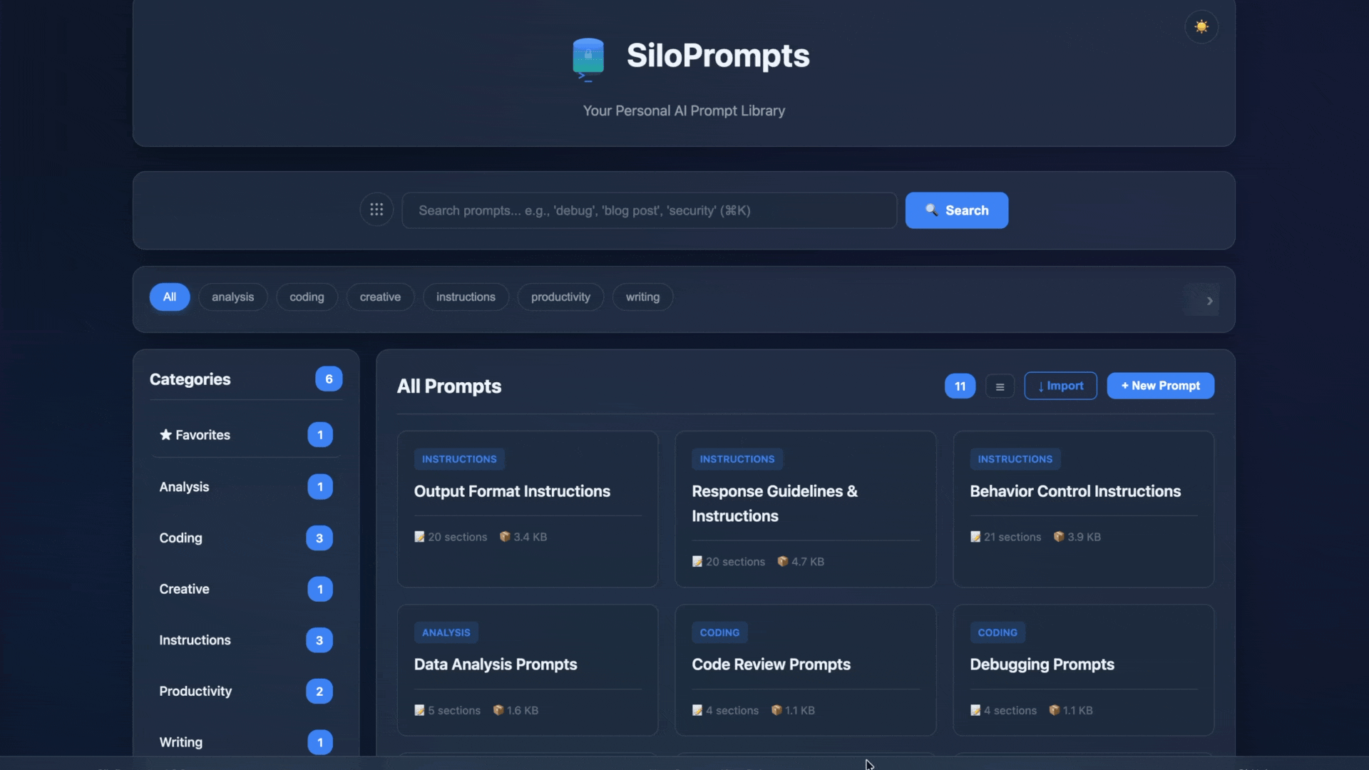 SiloPrompts Walkthrough