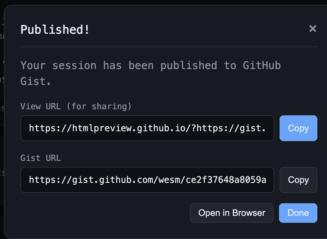 Publish Modal