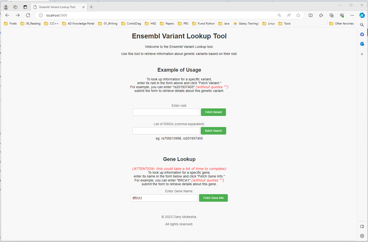 Gene Lookup