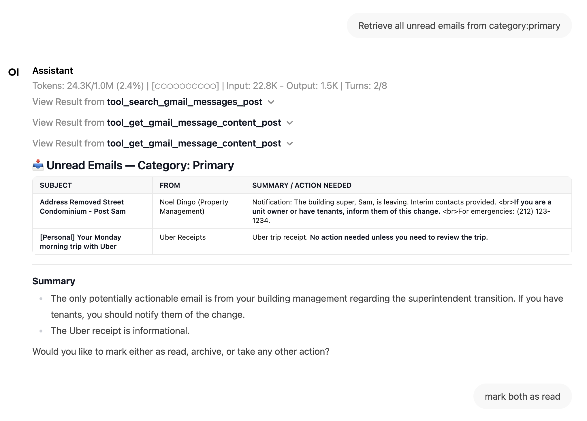 Gmail Integration