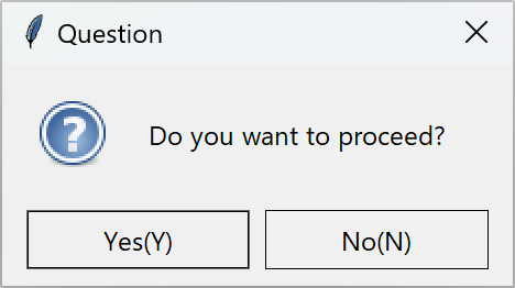 Question Dialog