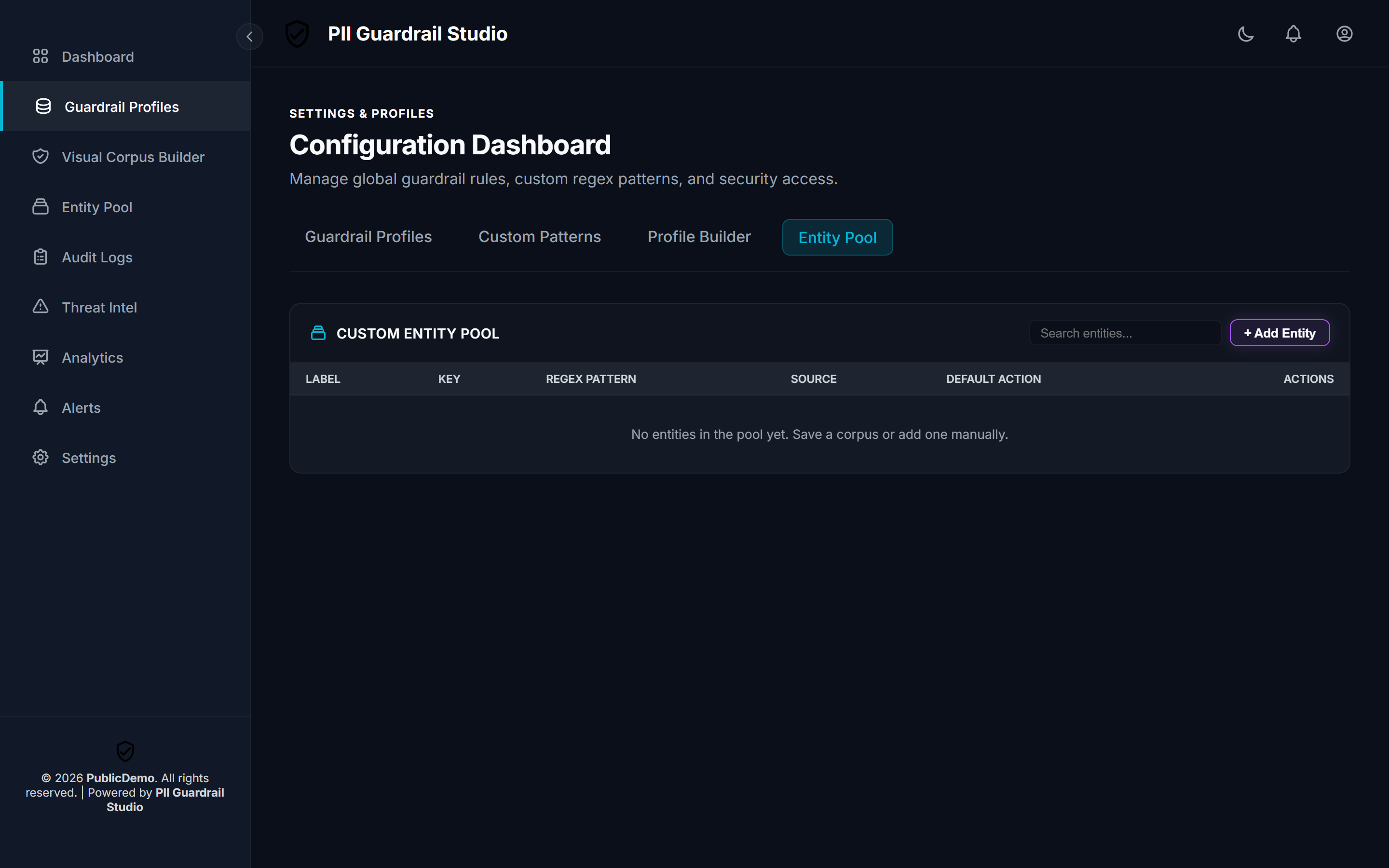 Custom Entity Pool