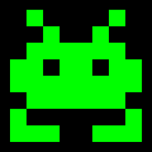 https://raw.githubusercontent.com/jfjlaros/retrofont/master/docs/images/invader.png
