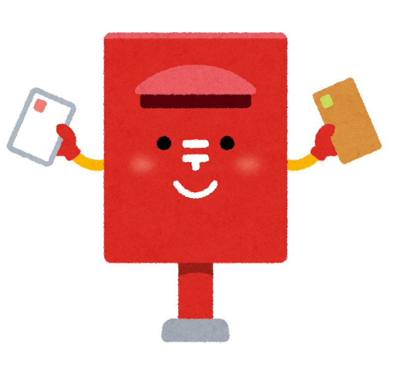 Postbox character by Irasutoya