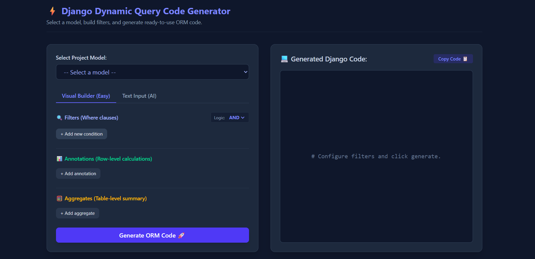 Visual Builder
