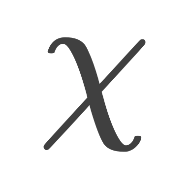 dxlib logo, showing the Chi distribution symbol