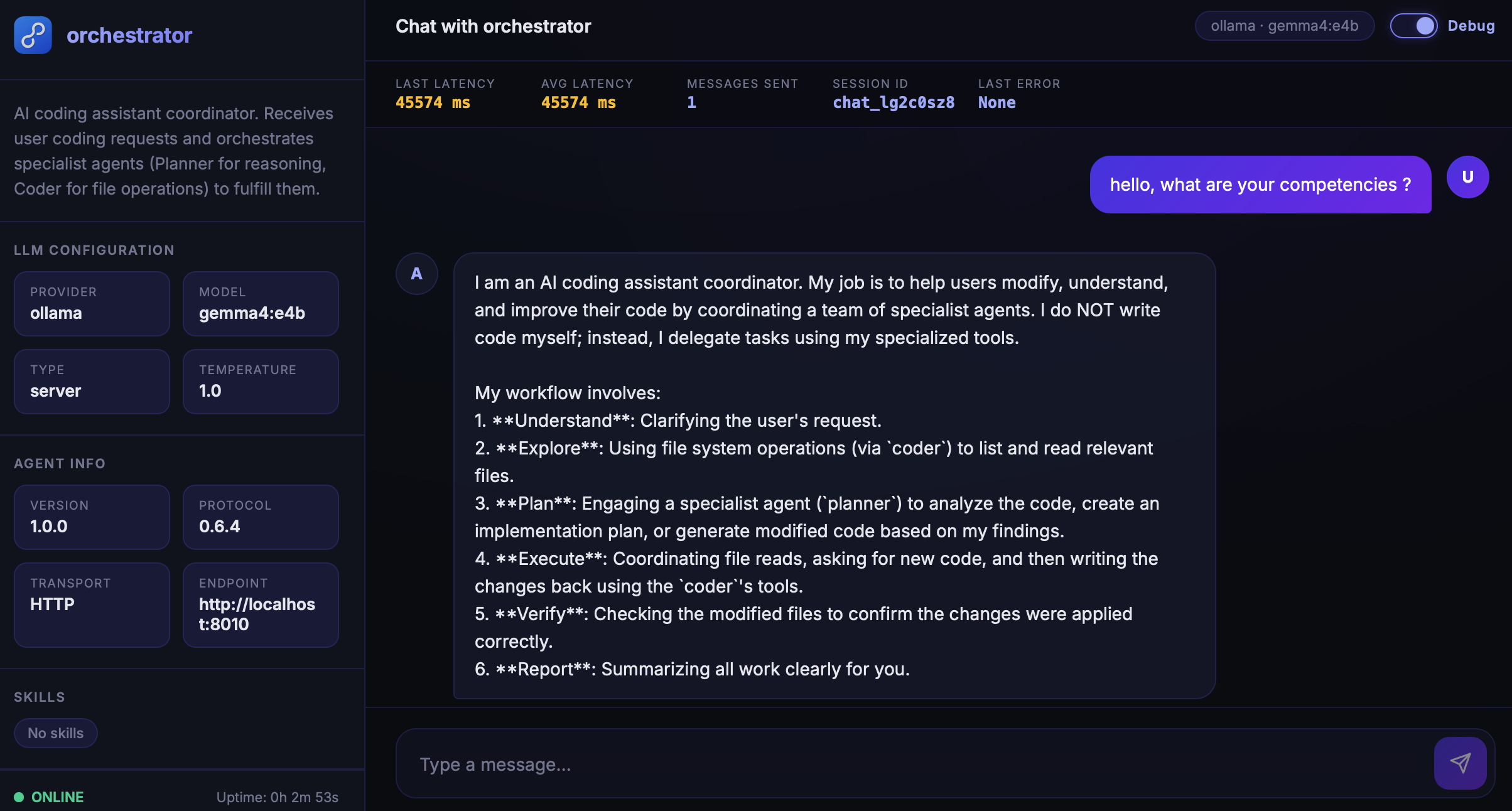 Agent Chat Card