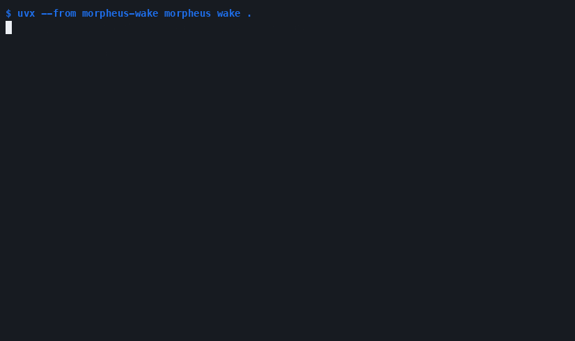 Morpheus terminal demo