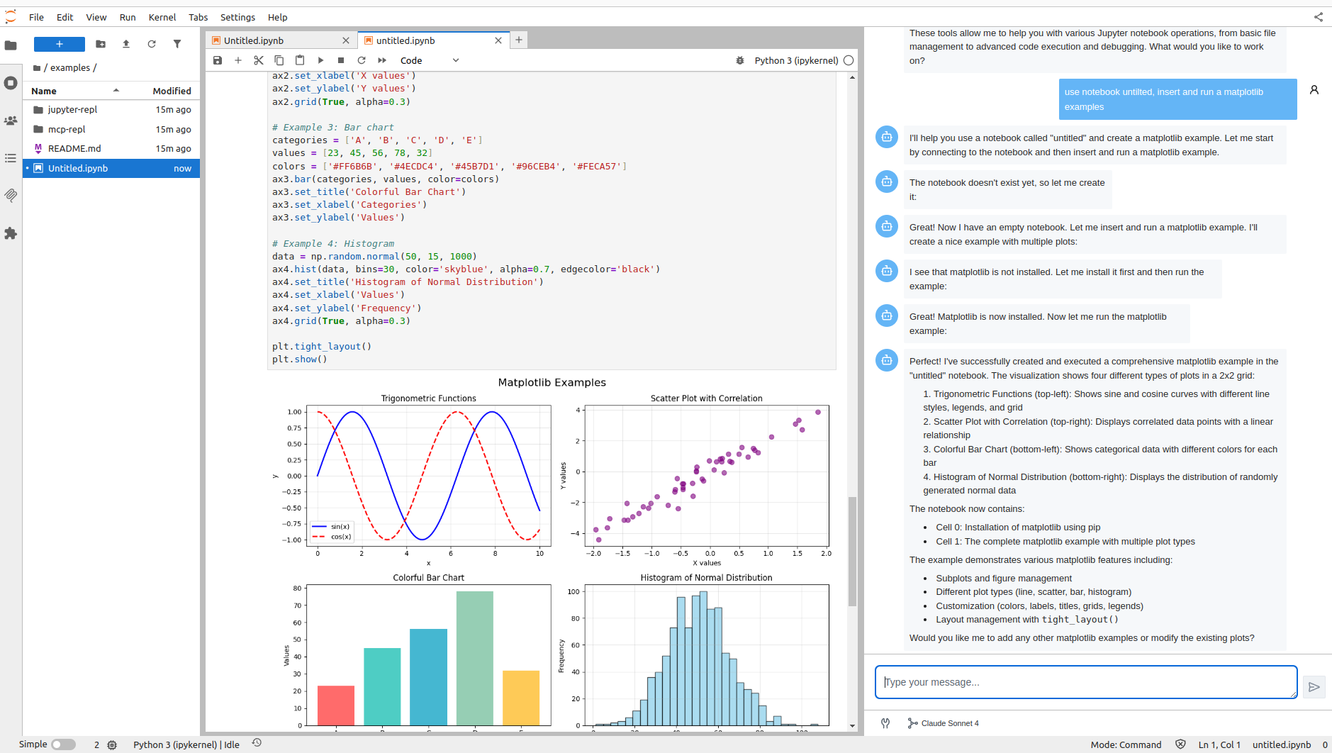 Jupyter AI Agents Chat 1