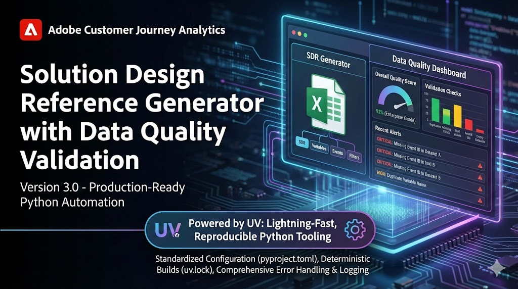 Adobe Customer Journey Analytics SDR Generator