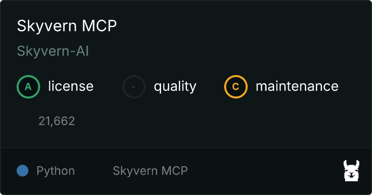 Skyvern MCP server