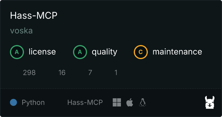 Hass-MCP MCP server