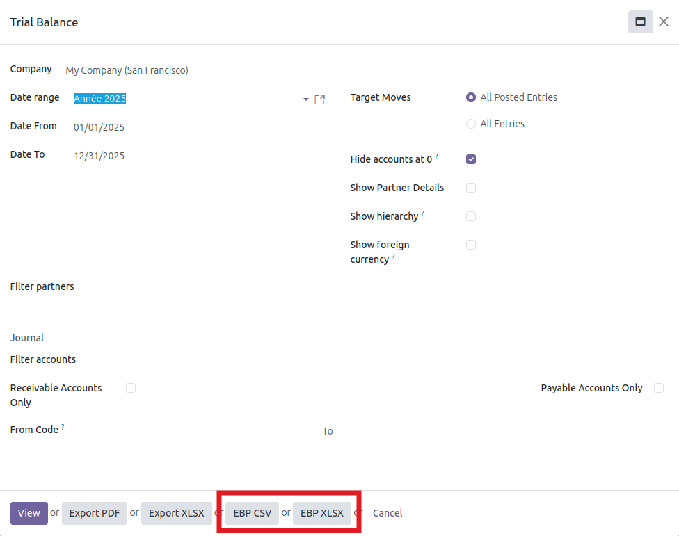 Screenshot Trial Balance