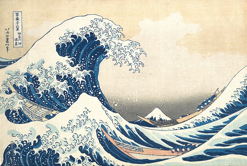 The Great Wave off Kanagawa, Katsushika Hokusa (1831)