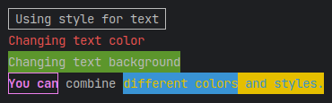 Usage examples