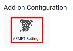 Add-on Configuration