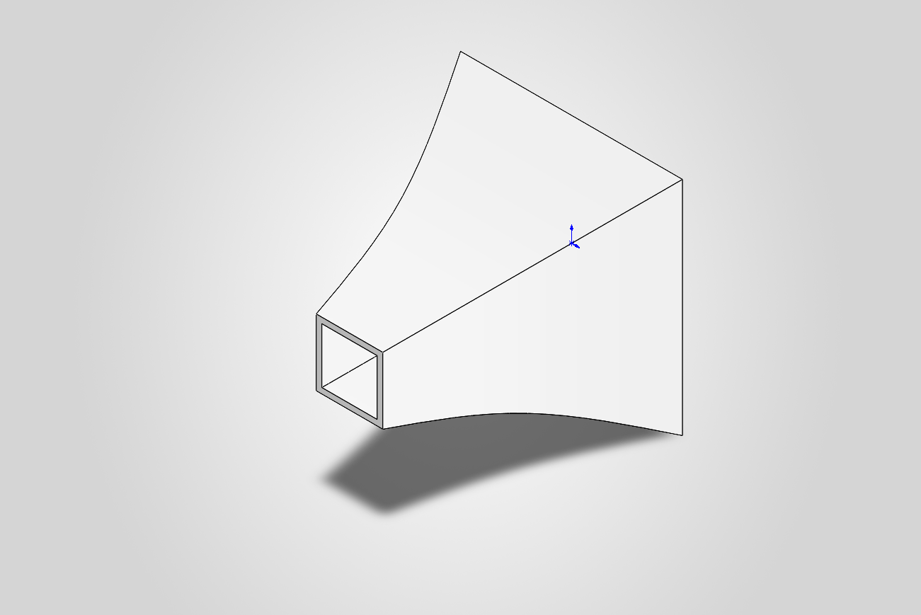 Lofted and shelled horn