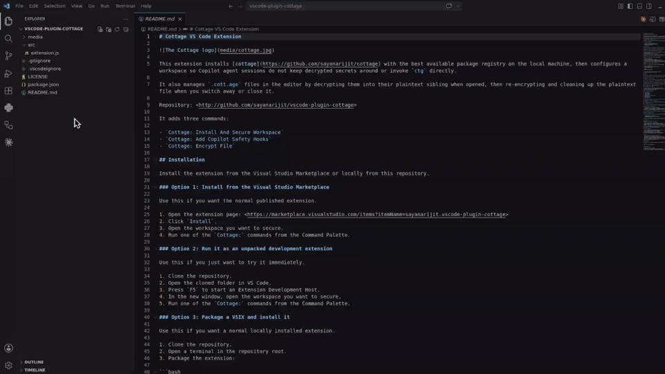 Cottage VS Code Extension Demo