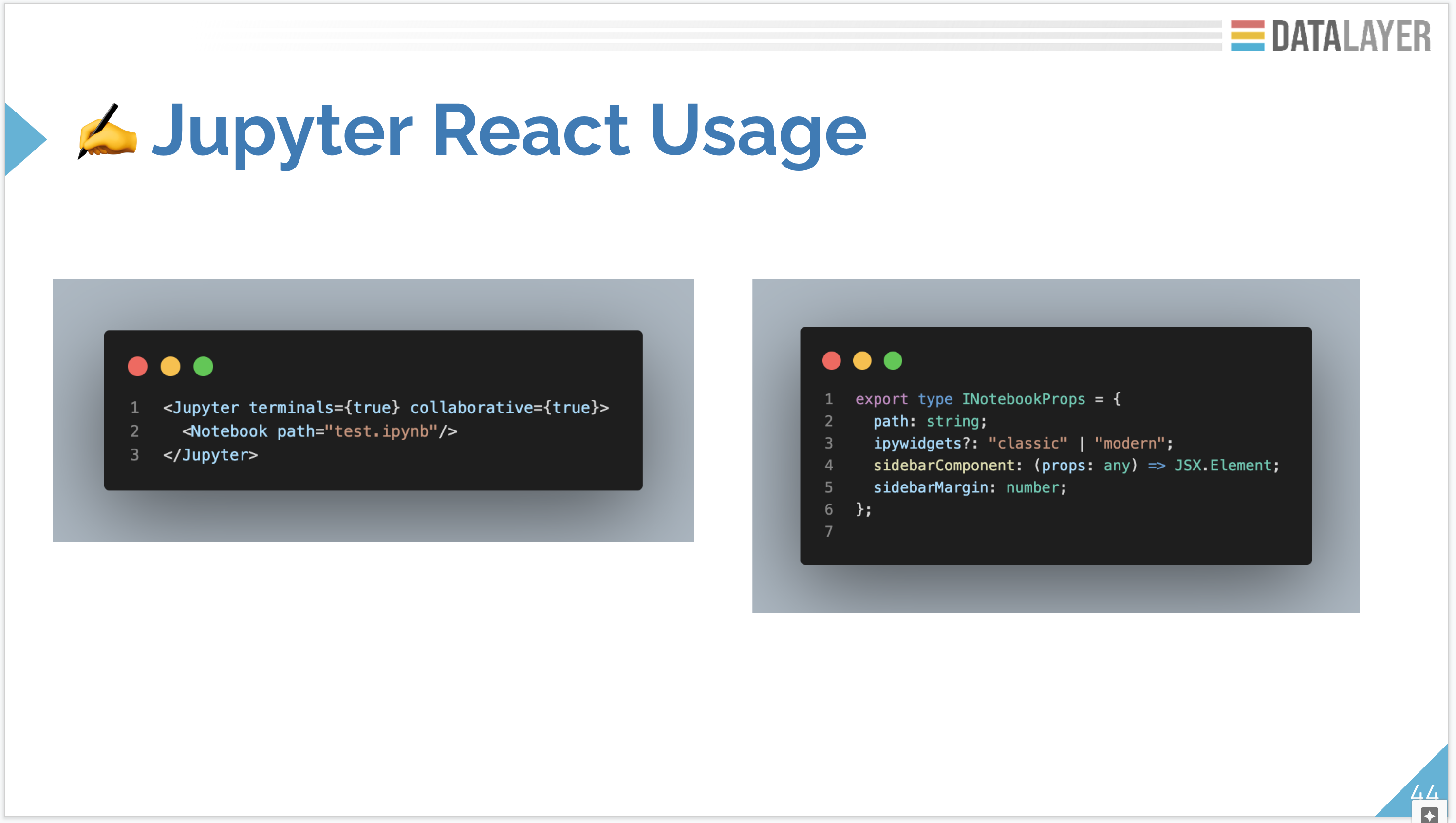 Jupyter React Slate