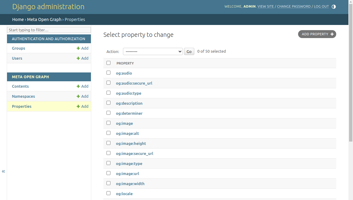 Property list