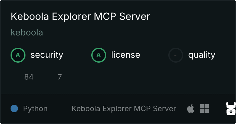 Keboola Explorer Server MCP server
